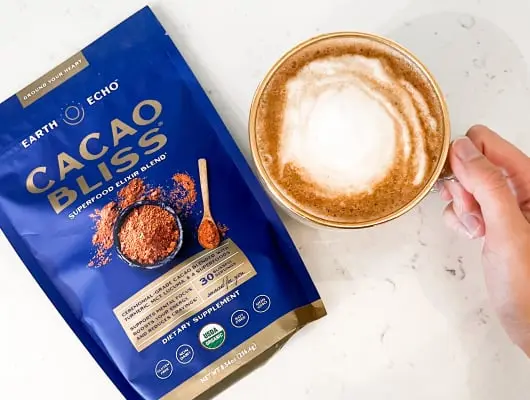 Cacao Bliss ® pouch and mocha